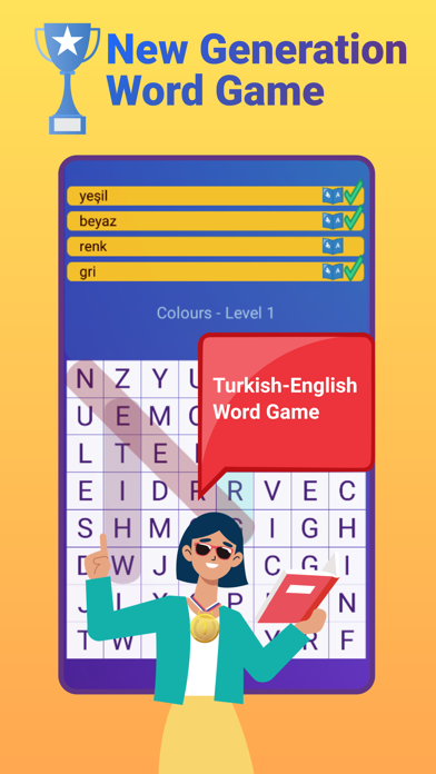 Prof. Turkish Word Hunt Screenshot