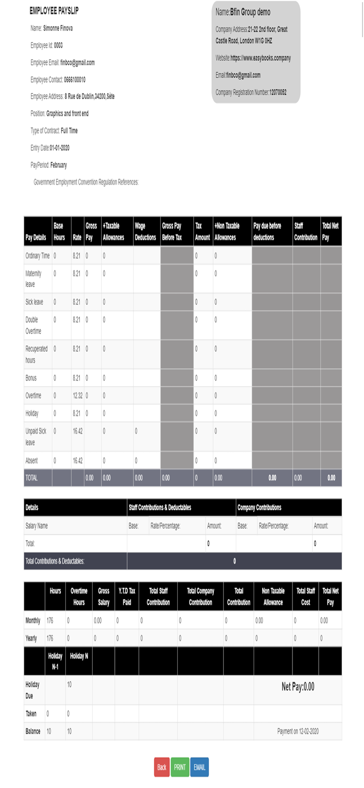 Easy Payroll screenshot 3