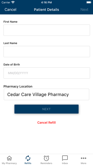 Cedar Care Village Pharmacy Screenshot