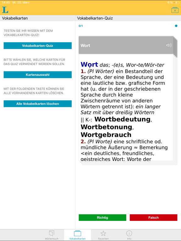 Screenshot #6 pour DaF Wörterbuch Deutsch-Deutsch