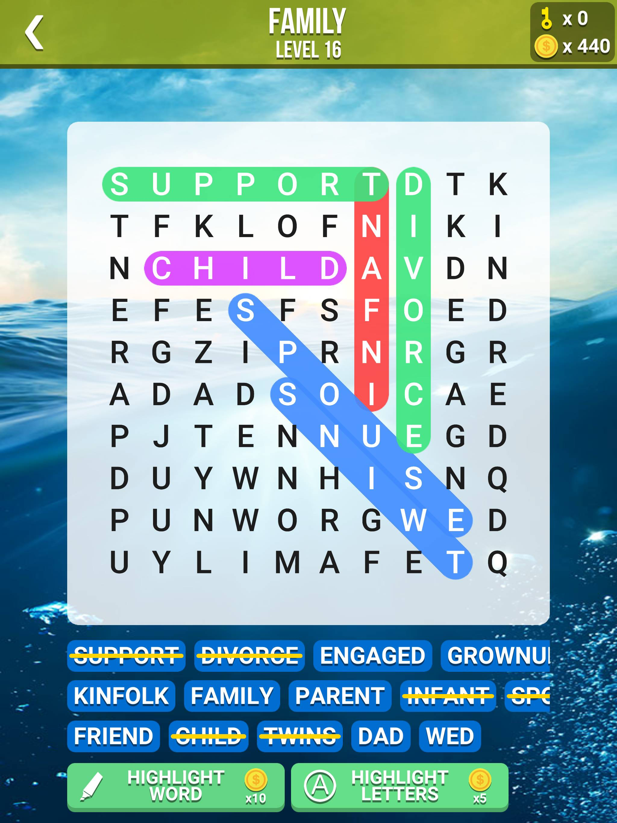 Game of Word - Word Search