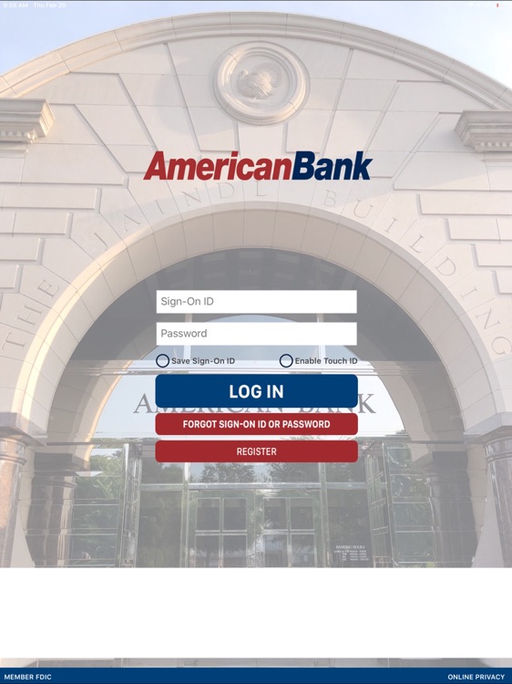 American Bank Inc for iPad