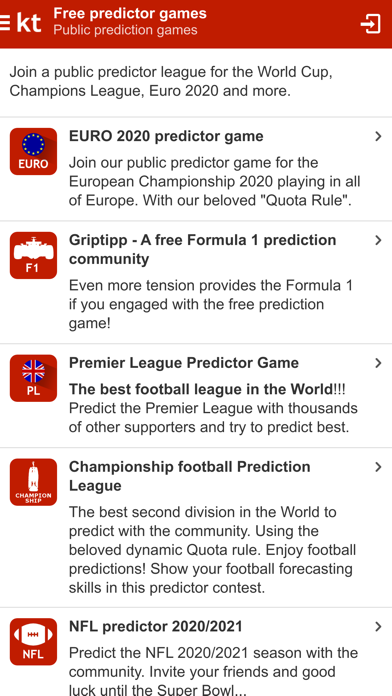 Kicktipp Screenshot