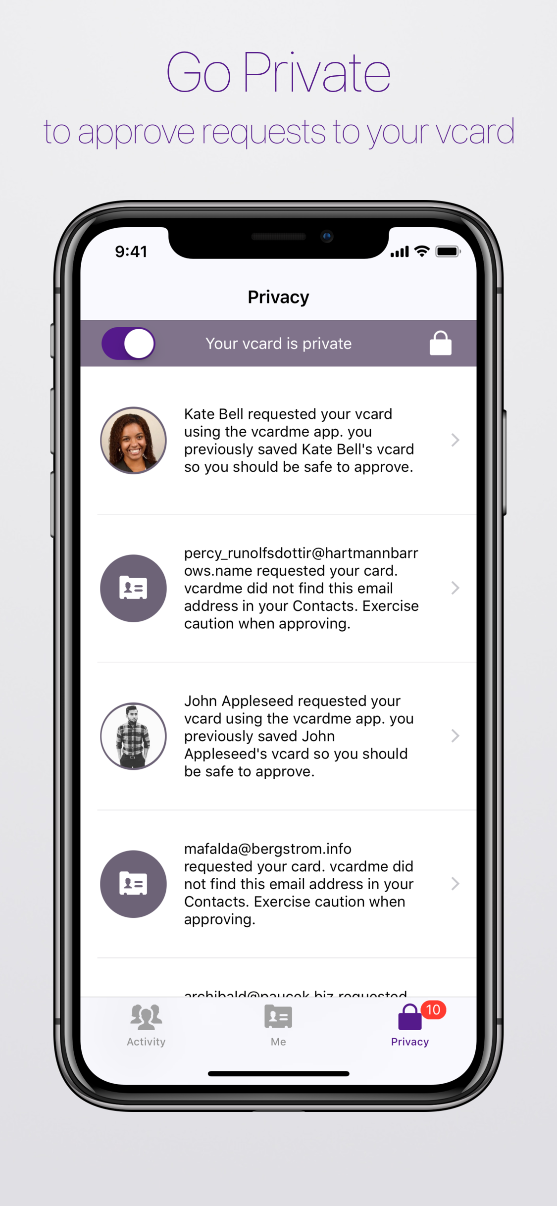 vcardme screenshot 4