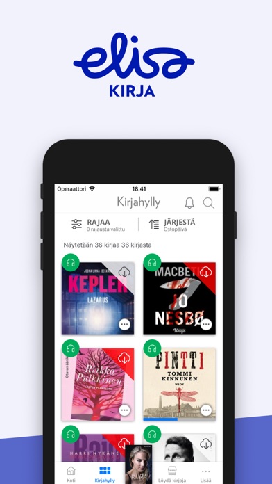 Elisa Kirja Reading App Screenshot