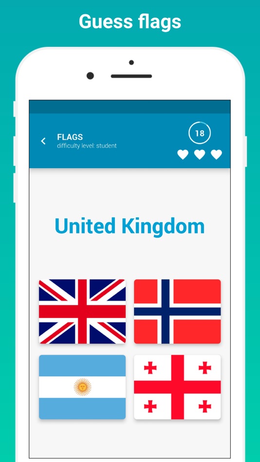 #2. Flags and Capitals Quiz Game (iOS) โดย: CHORRUS GAMES S.L.