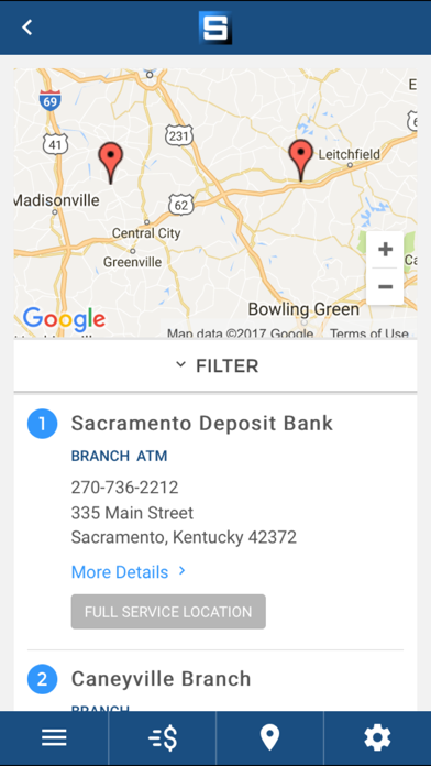 Sacramento Deposit Bank Screenshot