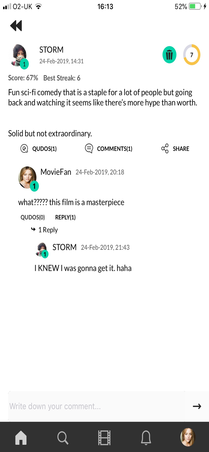 Qurator Movie Review App