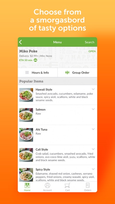 EatStreet Local Food Delivery Screenshot