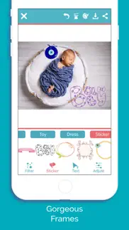 baby photo-editor milestone iphone screenshot 2