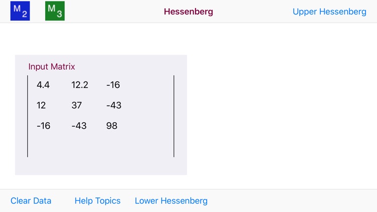 Hessenberg Matrix screenshot-3