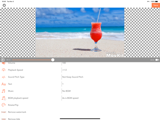 MovKit - Text On The Video iPad screenshot 5 - Photo & Video app