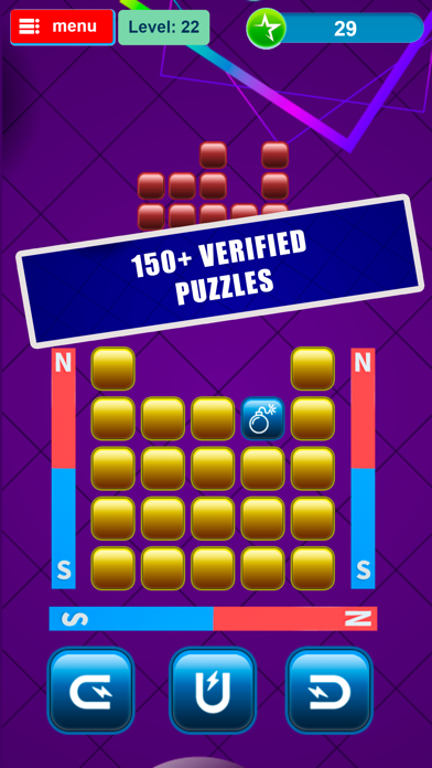 Screenshot #3 pour Magnetic Blocks, logic puzzle