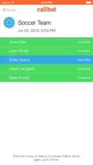 callbot - automated calling iphone screenshot 1