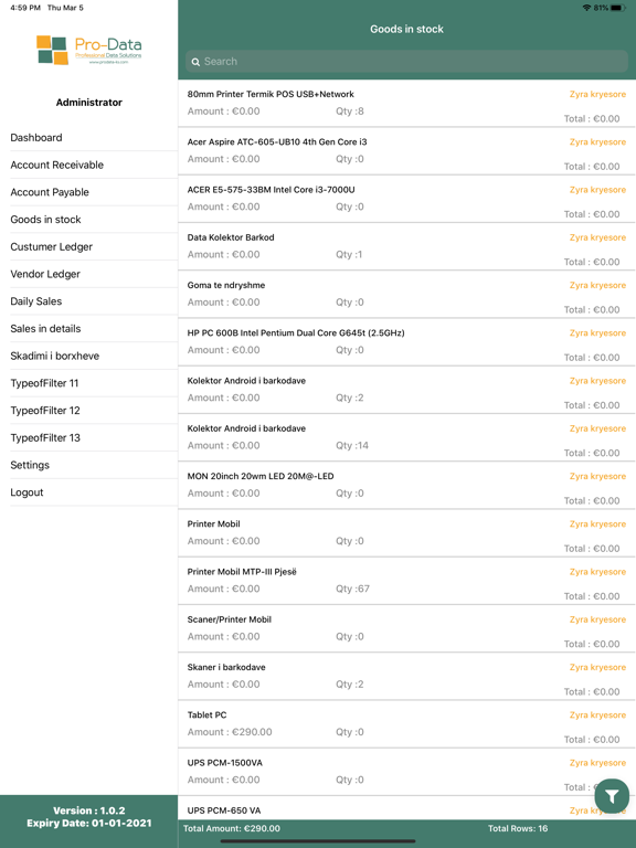Screenshot #6 pour Pro-Data MIS