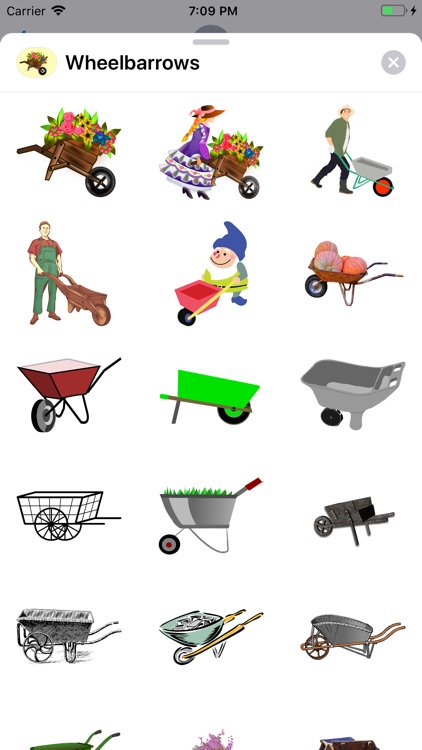 Wheelbarrow Stickers