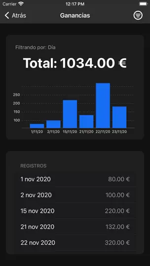 Captura de pantalla de CashCount! - Caja Registradora en iPhone 2
