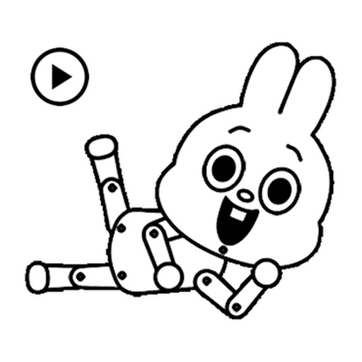 Animated Robot Rabit Sticker icon