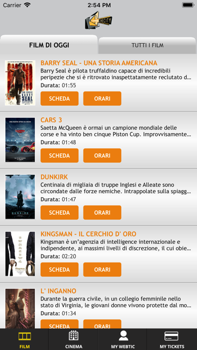 How to cancel & delete Webtic Cinecity Mantova Cinema from iphone & ipad 2