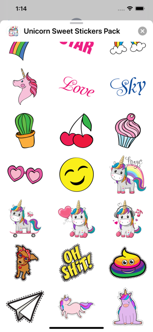 Unicorn Sweet Stickers Pack(圖3)-速報App