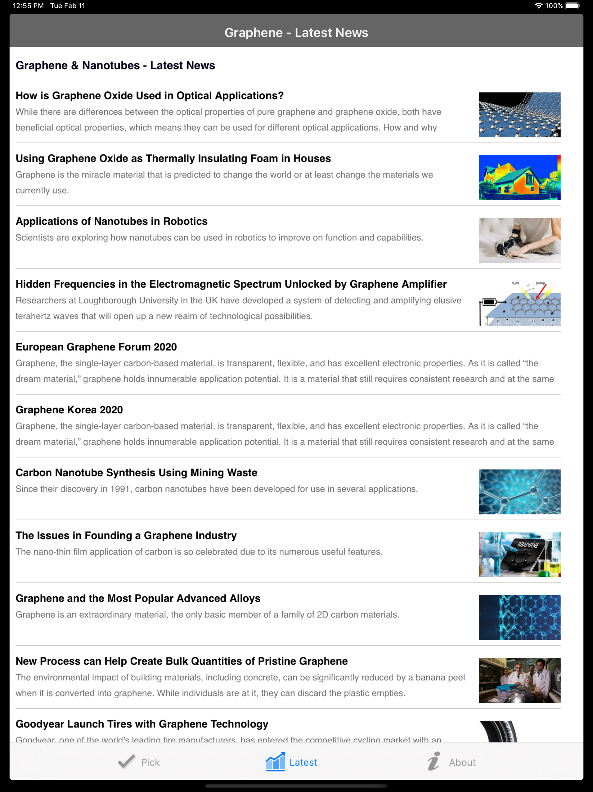 Graphene by AZoNetwork screenshot 7