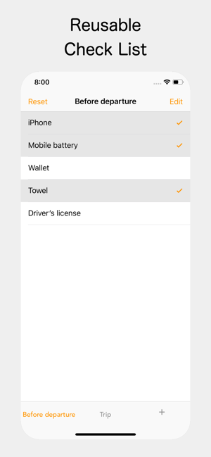 Simple Re CheckList