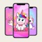 Beautiful "Unicorn Wallpapers" HD Cover your phone with true Girly cuteness with this adorable collection of free Mobile Backgrounds for Girls