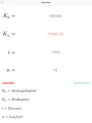 fincalcpro finanzrechner ipad bildschirmfoto 3
