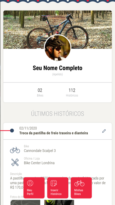 Screenshot #2 pour Histórico da Bike