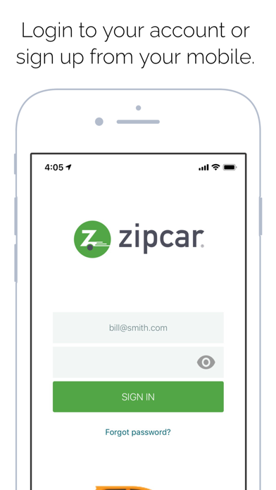 Zipcar Taiwan Screenshot