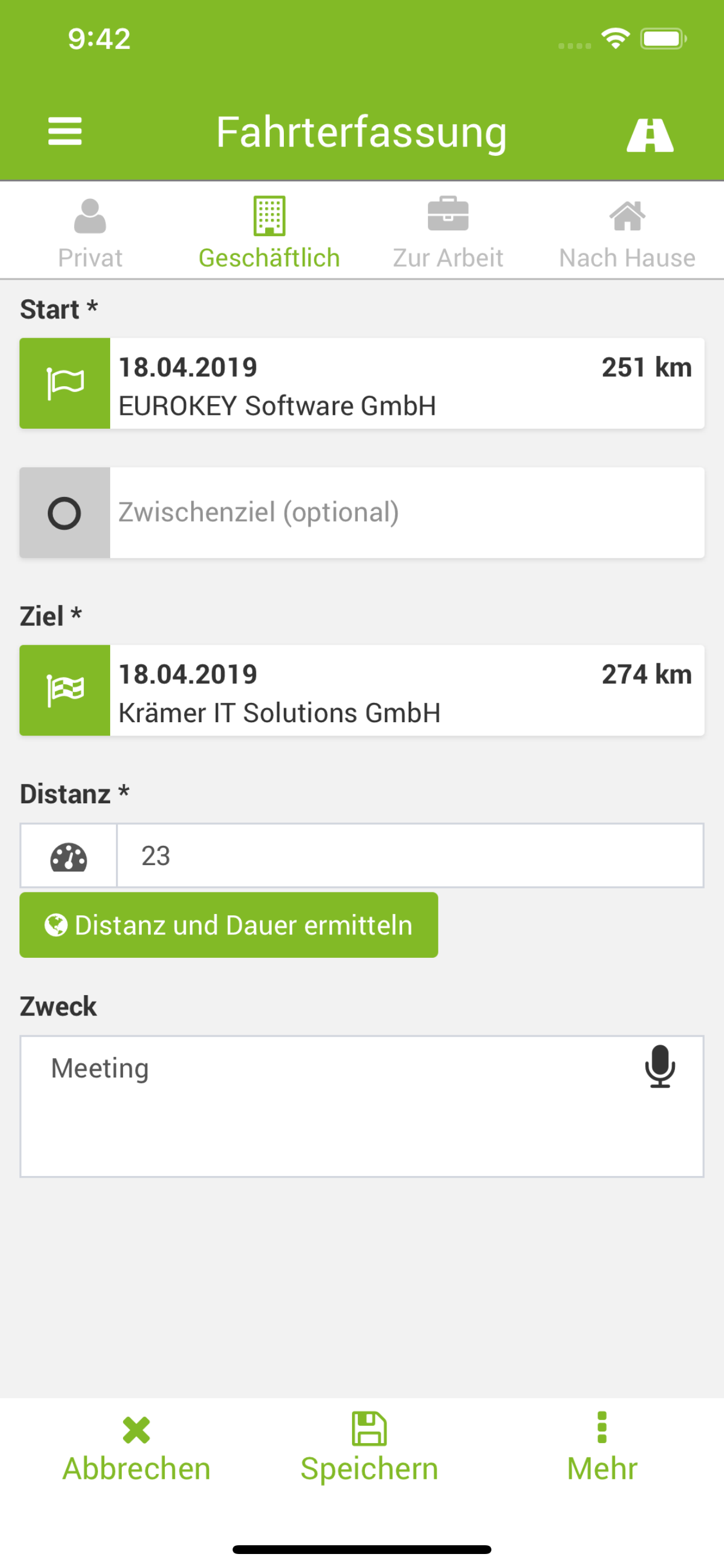 KFZ Fahrtenbuch 6.0 mobile