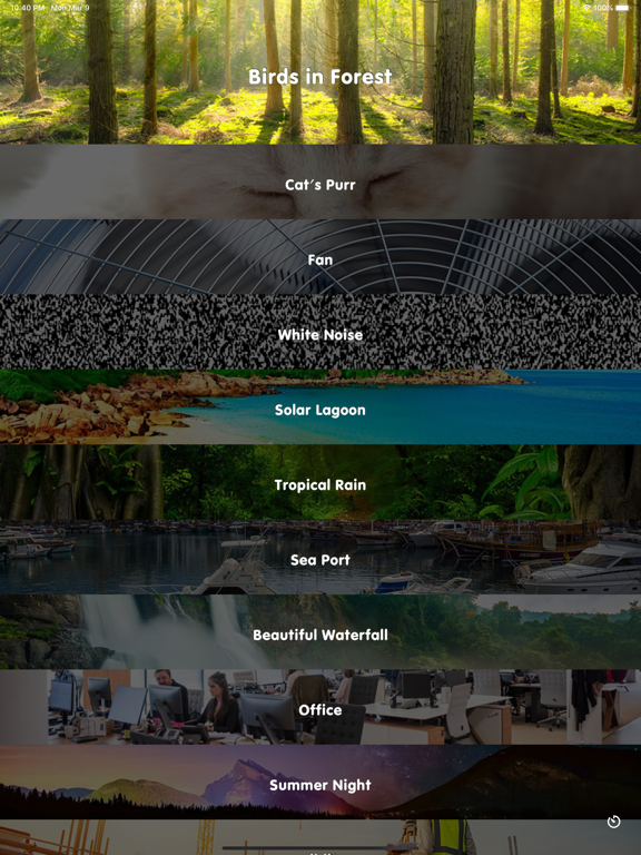 Sleep Sounds: Calm & Relax iPad screenshot 7 - Entertainment app