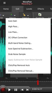 wavepad music and audio editor iphone screenshot 3