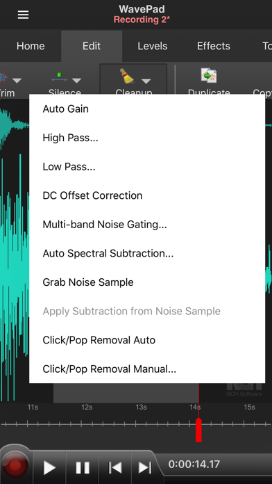 WavePad Music and Audio Editor Screenshot