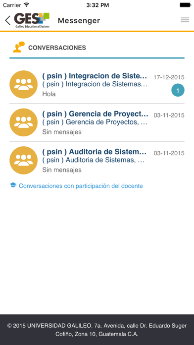 Universidad Galileo Screenshot