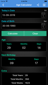Age Calculator ++ screenshot