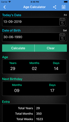 Age Calculator ++ screenshot 2