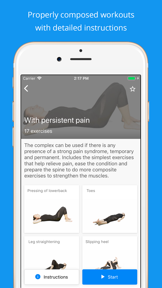 Back pain exercises at home screenshot