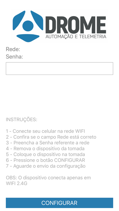 Screenshot #1 pour DROME - Parametrização