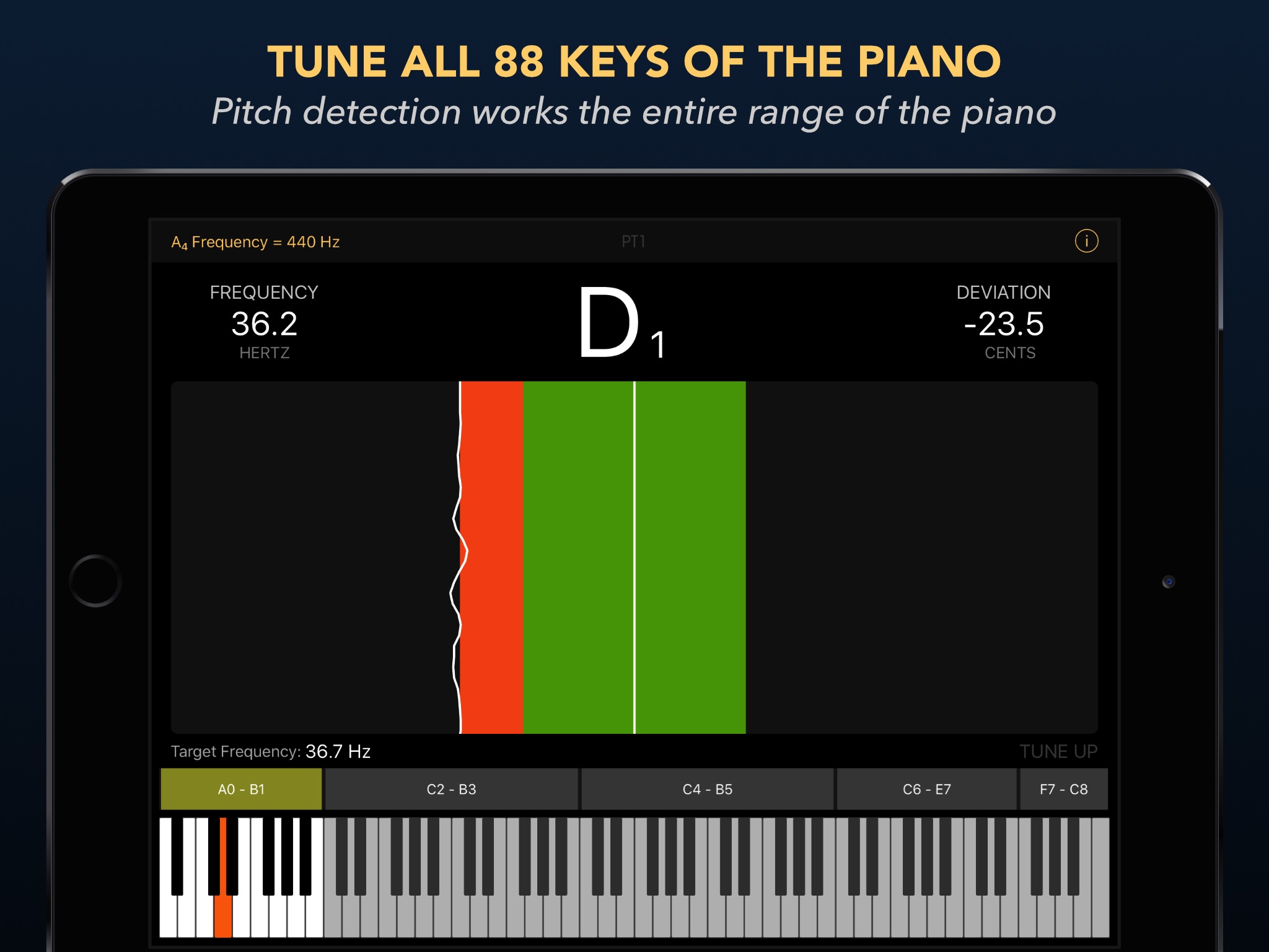 Piano Tuner PT1 screenshot 2