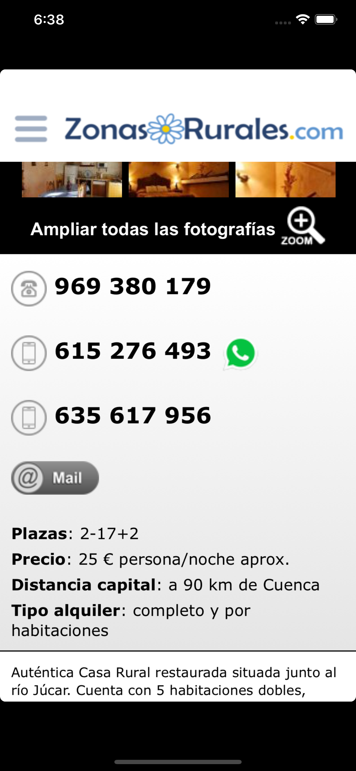 Casas Rurales en Zonas Rurales