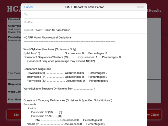 HCAPP Mobile iPad screenshot