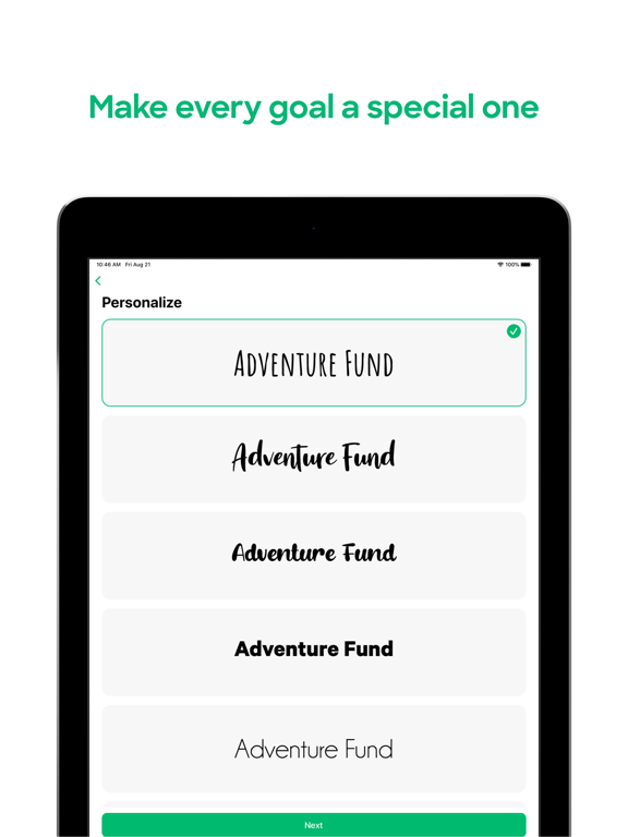 Loot - Savings Goal & Tracker iPad screenshot 6 - Finance app