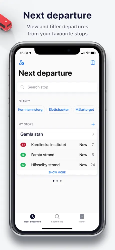 Res i STHLM:SL journey planner