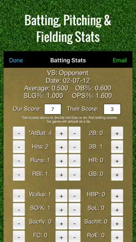 Game screenshot Baseball Stats Tracker Touch mod apk