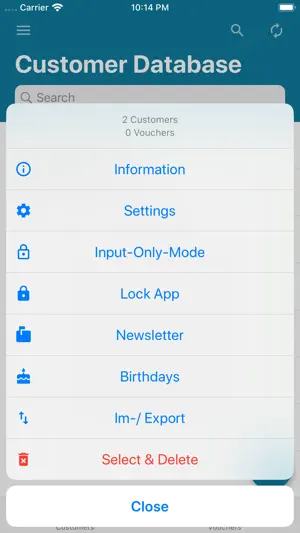 Customer Database screenshot 3