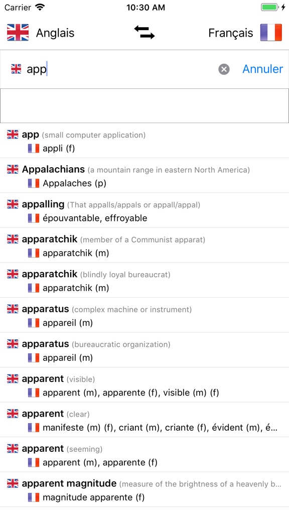 【图】Dictionnaire Anglais-Français(截图1)