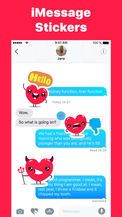 Funny Hearts to send LOVE emo