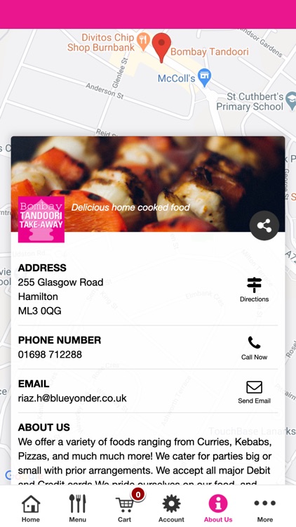Bombay Tandoori Take-Away App