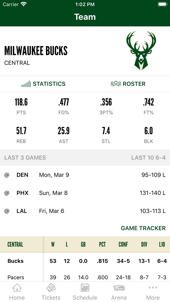 【图】Bucks & Fiserv Forum App(截图2)